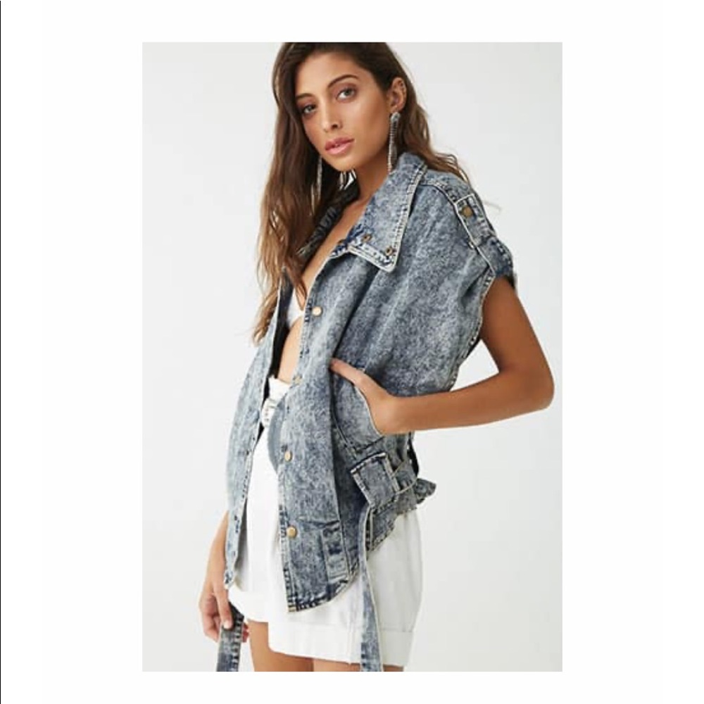 Acid Wash Denim Jacket